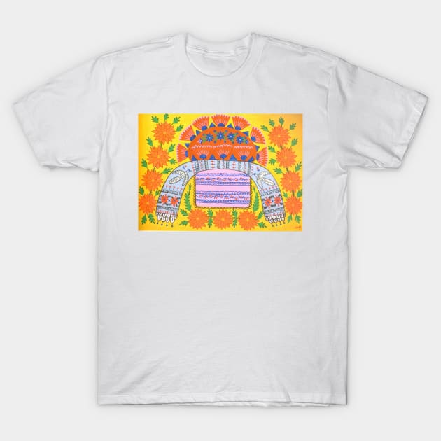 ukrainian dough looks into every house 1977 - Maria Primachenko T-Shirt by Kollagio